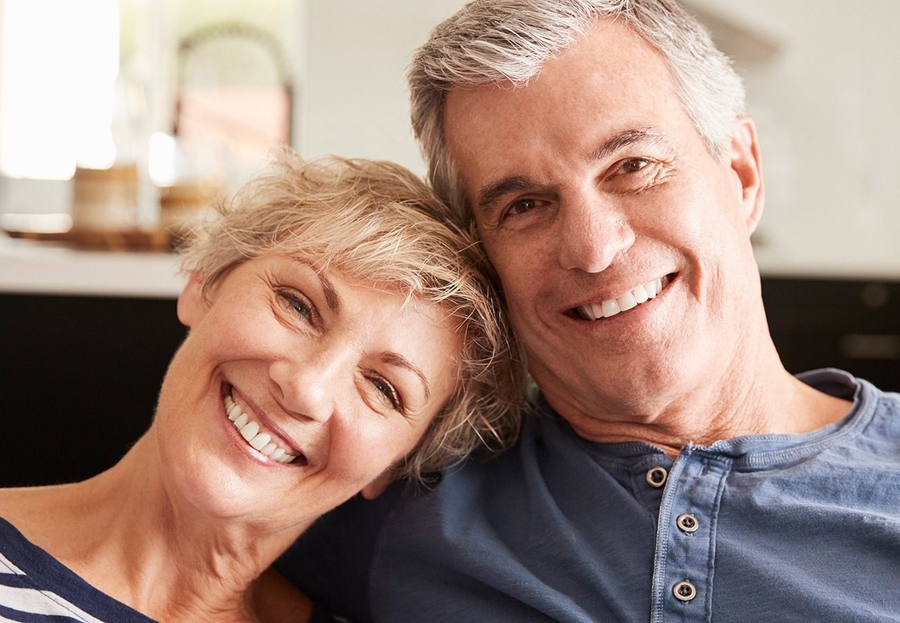 Photo of smiling older couple