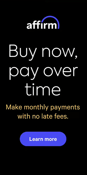 Buy now, pay over time with affirm